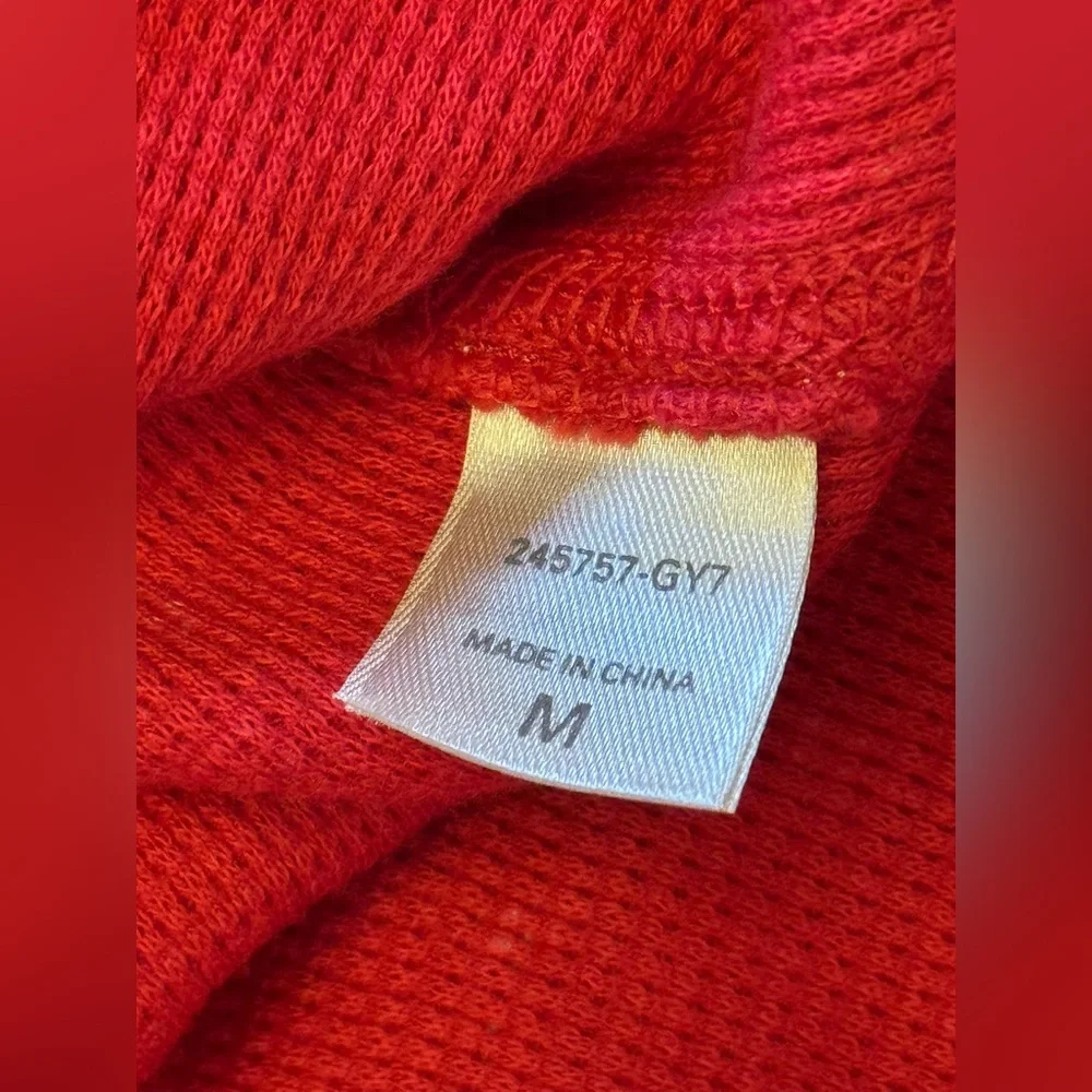 VICTORIA’S SECRET VINTAGE Y2K THERMAL PJ PAJAMA SET HENLEY RED STARS RARE NWT M - Picture 5 of 11